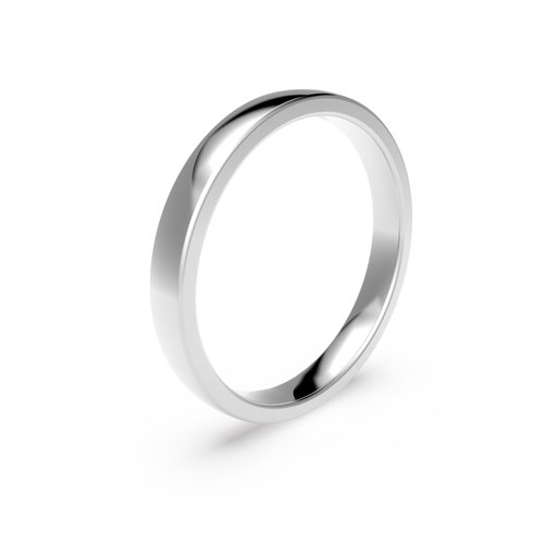 Förlovningsring i platina 3mm