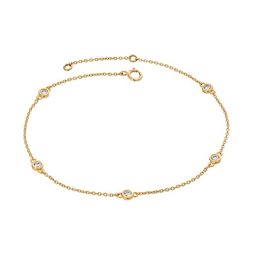 Diamantarmband i 18K guld