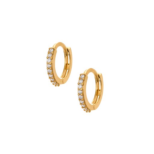 Örhängen i 18K guld 10mm