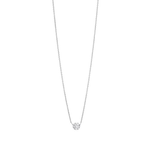 Halsband i äkta silver med kubisk zirkonia