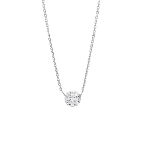 Halsband i äkta silver med kubisk zirkonia