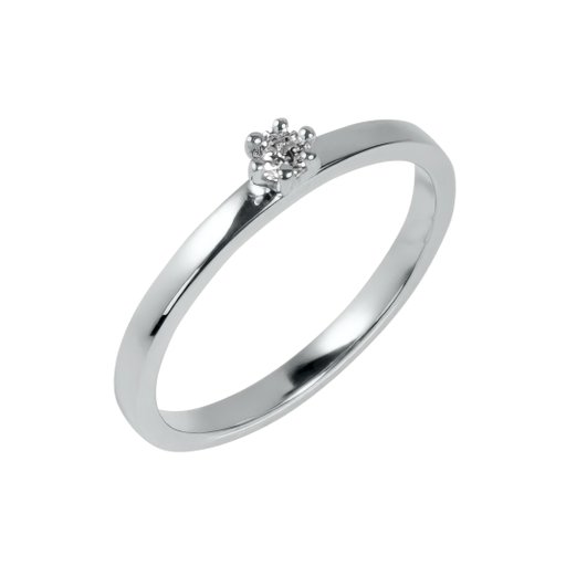 Diamantring i 18K guld