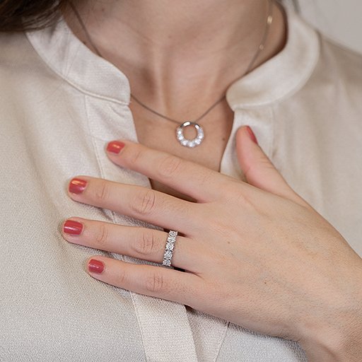 Diamantring i 18K guld