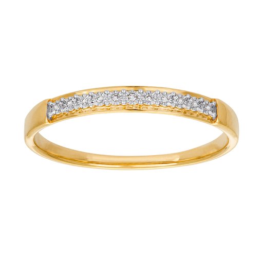 Diamantring i 18K guld