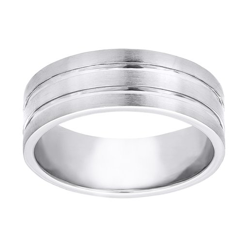 Bred randig ring i äkta silver
