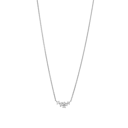 Halsband i äkta silver med kubisk zirkonia.