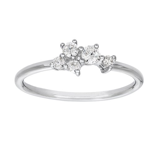 Ring i äkta silver med kubisk zirkonia