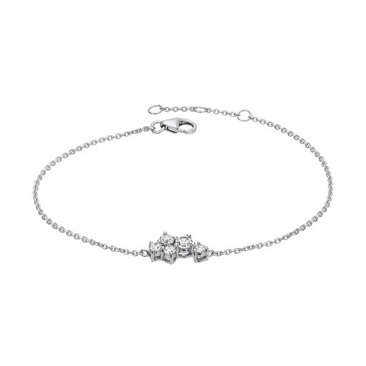 Armband i äkta silver med kubisk zirkonia