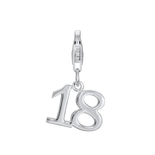 Berlock i äkta silver lucky 18