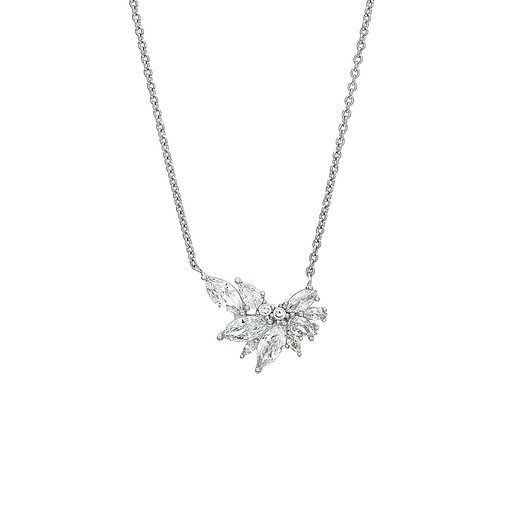 Halsband i äkta silver med kubisk zirkonia