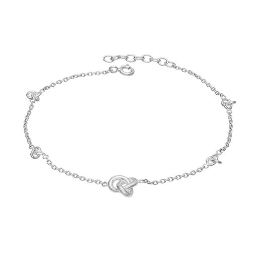 Armband i äkta silver med knutar