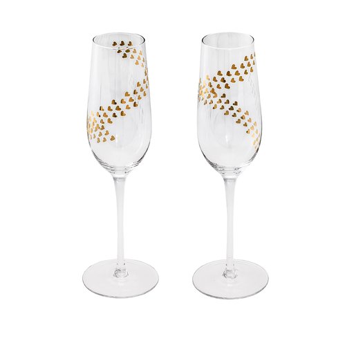 Champagneglas Love