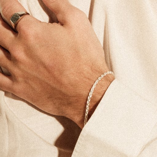 Armbandskedja i äkta silver 20cm