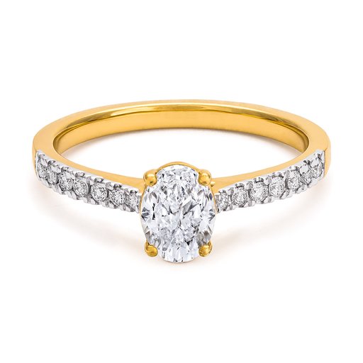 Ring med labbodlade diamanter Electra