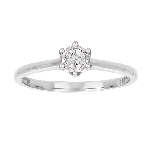 Diamantring i 18K guld