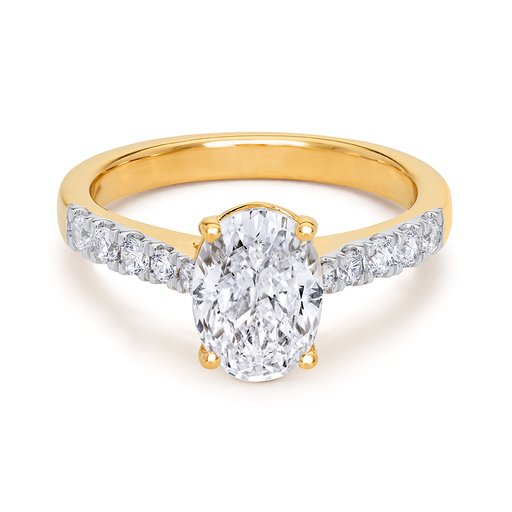Ring med labbodlade diamanter Electra