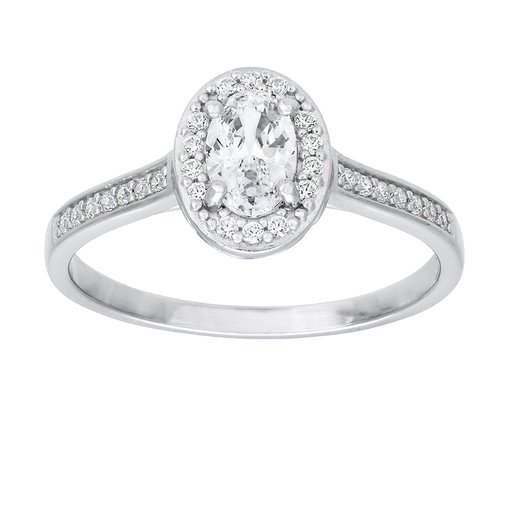 Glittrande ring i äkta silver