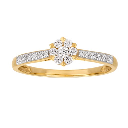 Diamantring i 18K guld