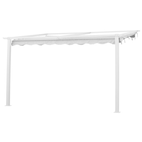 Väggpergola 3x4m RAL9010 (Vit)