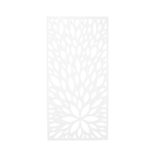 Designskärm Fleur 790x1590x18mm Vit Vit