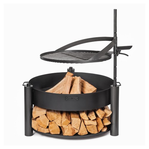 Eldfat CookKingByJABO MontanaX Ø80cm med 60cm m. Grillgaller Rostpatina