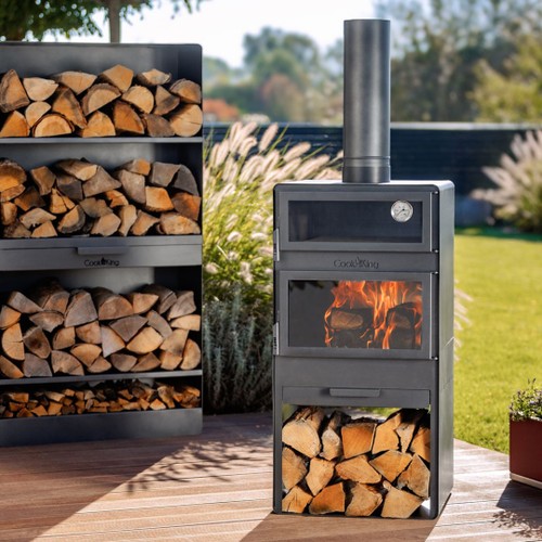 Eldstad CookKingByJABO Vento 50x43x150cm Rostpatina