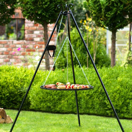 Tripod CookKingByJABO Vinsch med Galler Ø70cm Stål Rostpatina