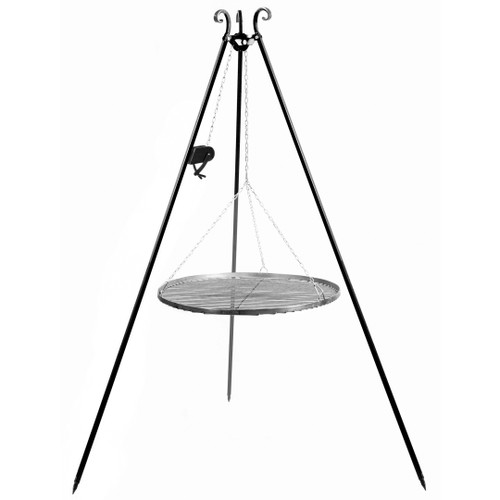 Tripod CookKingByJABO Vinsch med Galler Ø70cm Stål Rostpatina