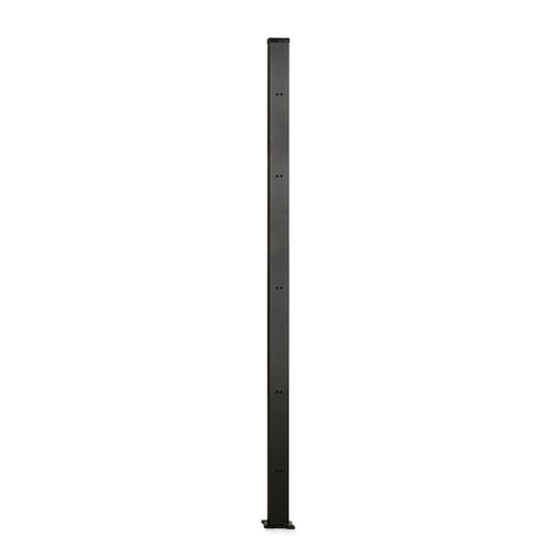 Staket Donsö 1770mm Svart 70x70mm Mellan RAL9005 (Svart) med struktur