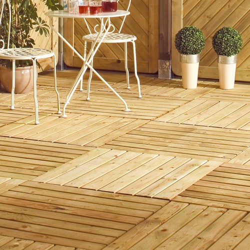 Trall ruta tryckimpreg 80x80cm FSC (C) Grönimpregnerad