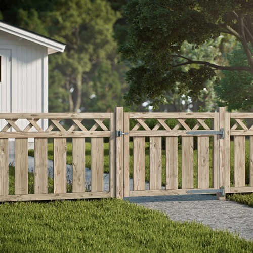 Staket 2001 tryckimpregn gran 180x80 cm FSC (B) Staket 2001 tryckimpregn gran 180x80 cm FSC (B) Grönimpregnerad