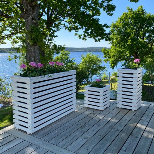 Planteringslåda Horizont 1 RAL9010 (Vit)