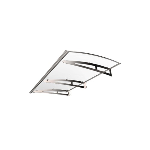 Entrétak silver/klarglas 1800x1000 mm Silver/Grå