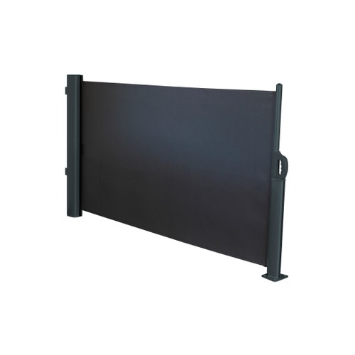 Skärm Utdragbar skärm 300x120 cm svart Skärm Utdragbar skärm 300x120 cm svart Mörk Grå