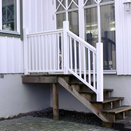 Altanräcke ribb vit 120x90 cm FSC (B) RAL9010 (Vit)
