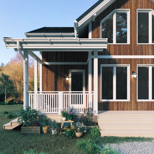 Panel Båstad Panel Båstad Linolja Brunröd