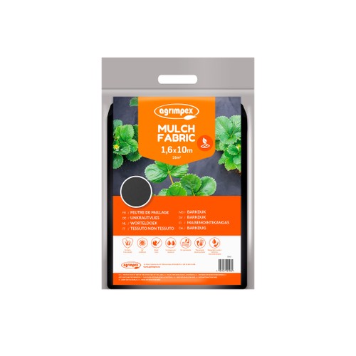 Agrimpex Barkduk 1,6x10 m – svart (50g/m²)