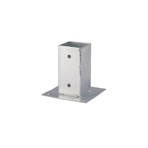 Stolpsko galvaniserat 71x71 mm Silver/Grå