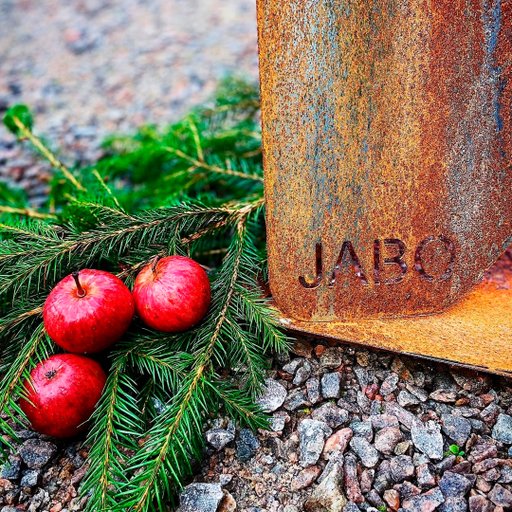 Eldfat Triangel inkl bricka 64x64x54 cm T=2mm, Corten stål Eldfat Triangel inkl bricka 64x64x54 cm T=2mm, Corten stål