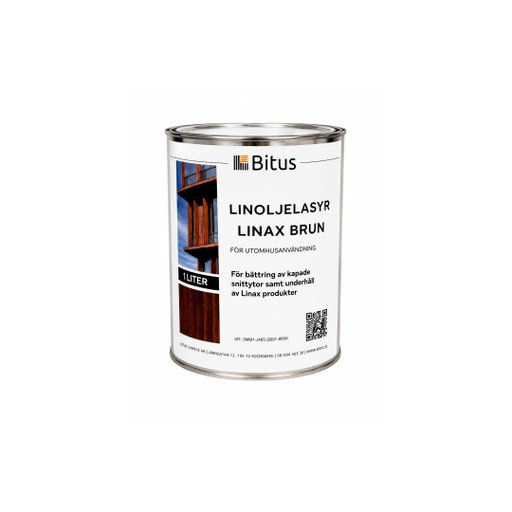 Linax Olja 1L Brunröd