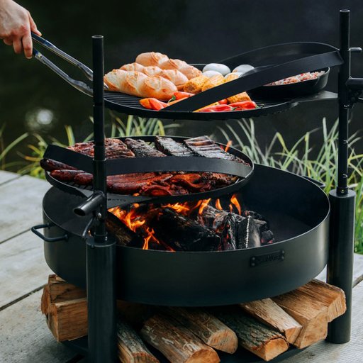 Eldfat CookKingByJABO MontanaX Ø60cm med 50cm m. Grillgaller Eldfat CookKingByJABO MontanaX Ø60cm med 50cm m. Grillgaller