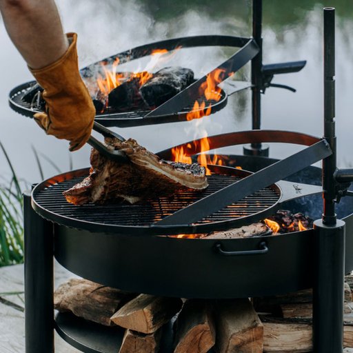 Eldfat CookKingByJABO MontanaX Ø60cm med 50cm m. Grillgaller Eldfat CookKingByJABO MontanaX Ø60cm med 50cm m. Grillgaller