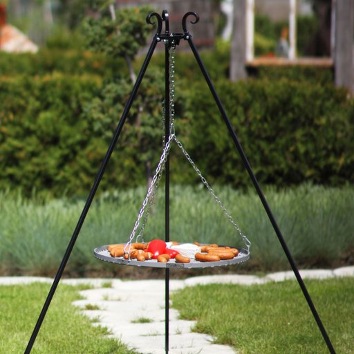 Tripod CookKingByJABO Kedja med Galler Ø70cm Rostfri
