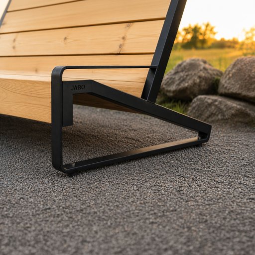 Vansjön Solsoffa 2st gavlar Svart