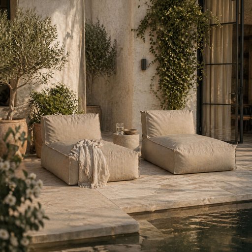 Visby Loungesoffa Olefin 95x175x80cm