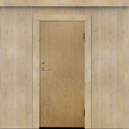 Kallförr. Dörr Ljusdal 8x19 Obeh. Spårfräst Ply. Hö