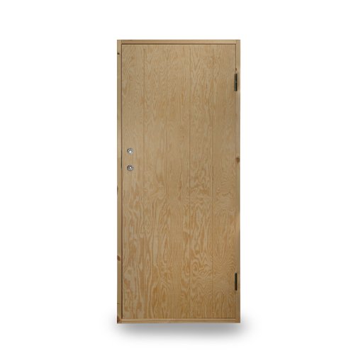 Kallförr. Dörr Ljusdal 8x19 Obeh. Spårfräst Ply. Hö