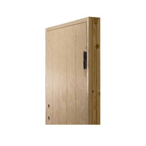 Kallförr. Dörr Ljusdal 8x19 Obeh. Spårfräst Ply. Hö