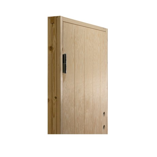 Kallförr. Dörr Ljusdal 8x19 Obeh. Spårfräst Ply. Vä