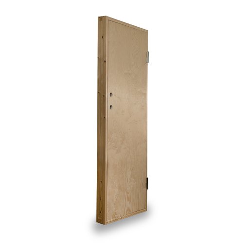 Kallförr. Byggdörr Ljusdal 10x21 Obeh. Slät Ply. Vä